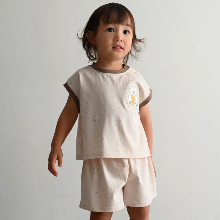 【春夏套裝】彩色點點無袖套裝