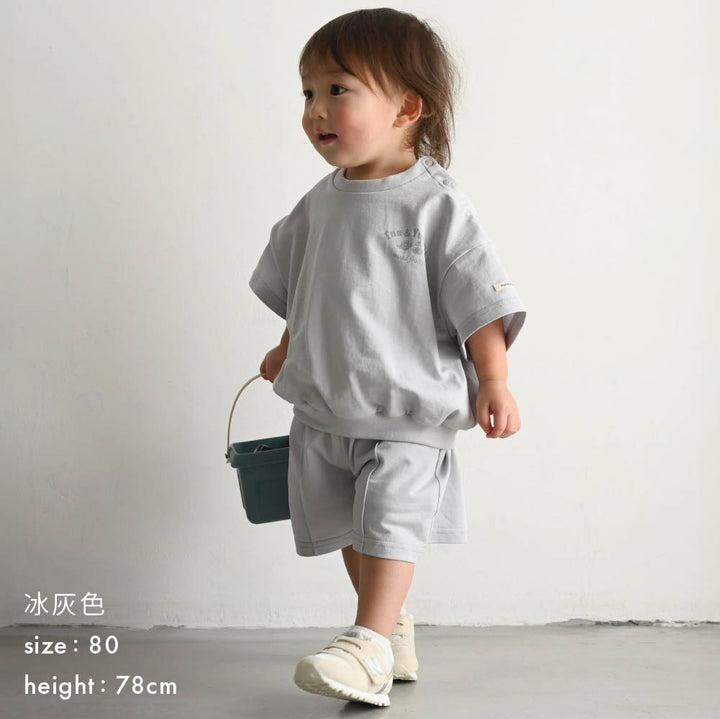 【春夏套裝】輕質衛衣短袖套裝