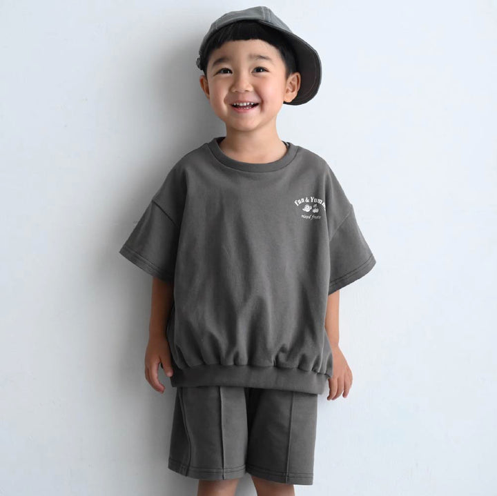 【春夏套裝】輕質衛衣短袖套裝