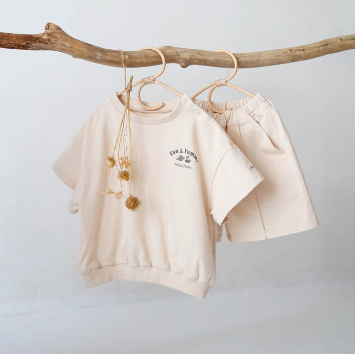 【春夏套裝】輕質衛衣短袖套裝