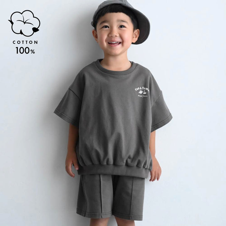 【春夏套裝】輕質衛衣短袖套裝