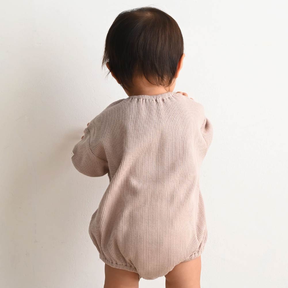 【春夏連身衣】蓬鬆感華夫格包屁衣