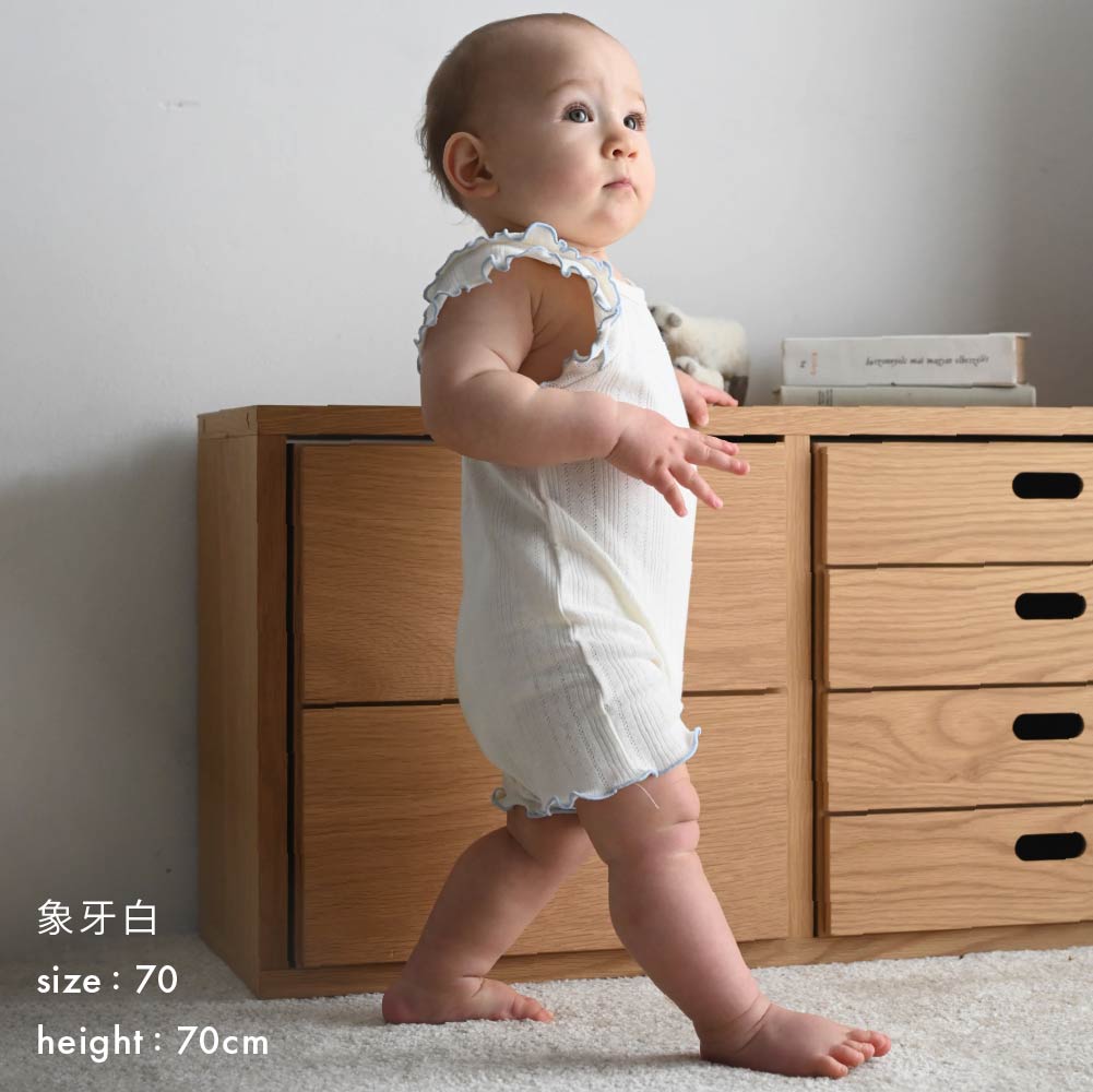 【春夏連身衣】肩部荷葉邊造型連身衣