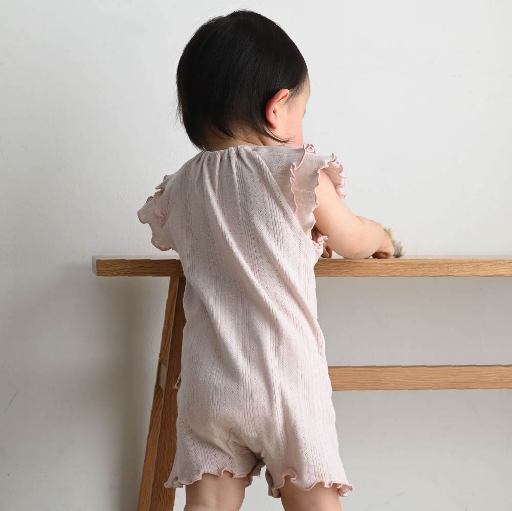 【春夏連身衣】肩部荷葉邊造型連身衣