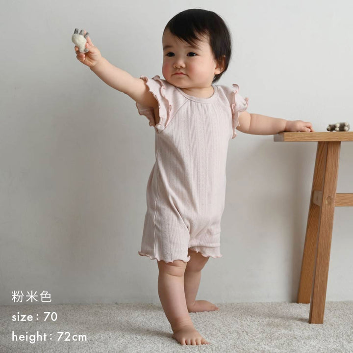 【春夏連身衣】肩部荷葉邊造型連身衣