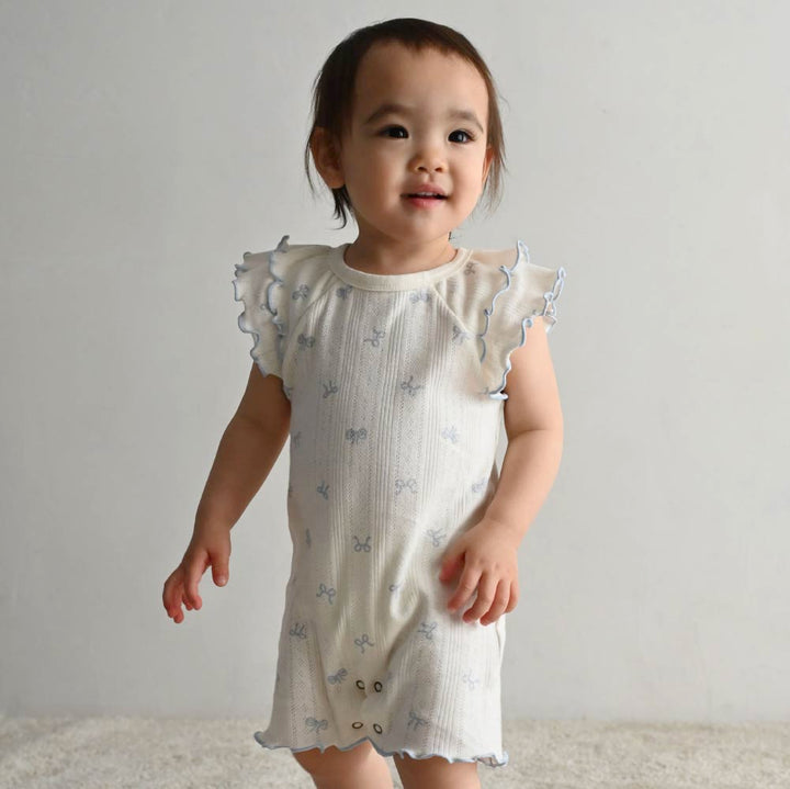 【春夏連身衣】肩部荷葉邊造型連身衣