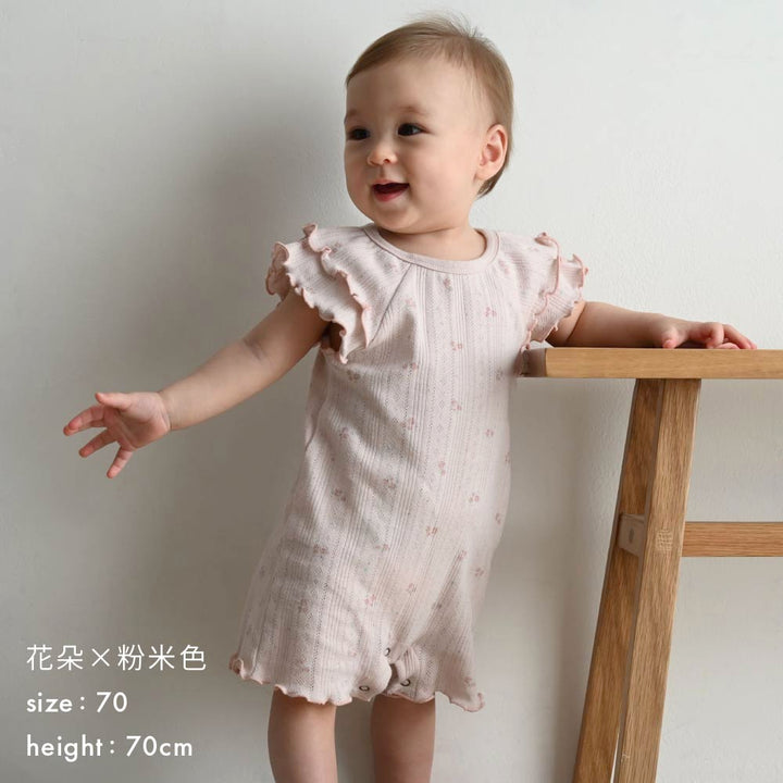 【春夏連身衣】肩部荷葉邊造型連身衣