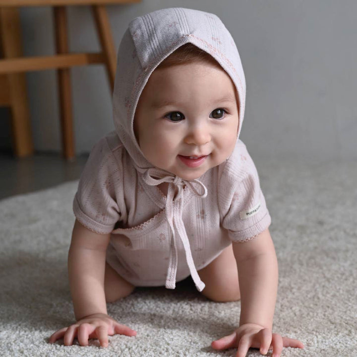 【春夏連身衣】前開式透氣 針織包屁衣