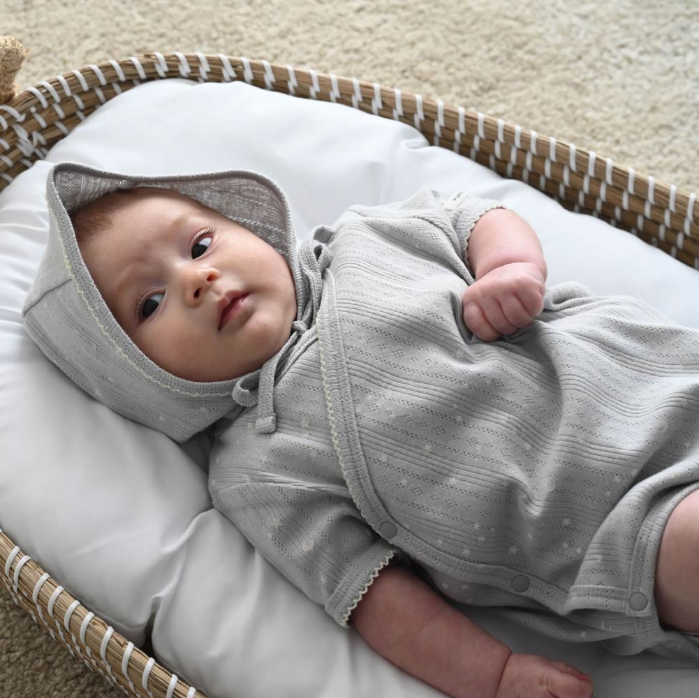 【春夏連身衣】前開式透氣 針織包屁衣