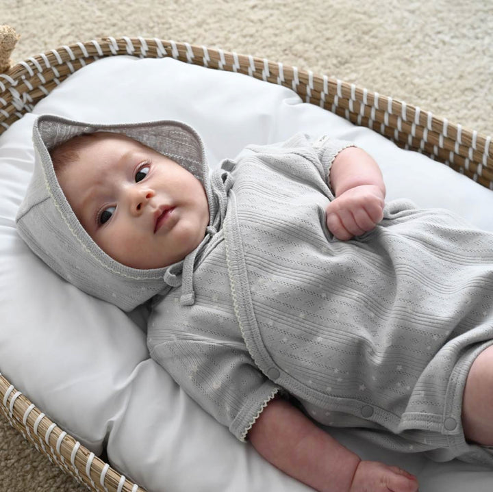 【春夏連身衣】前開式透氣 針織包屁衣