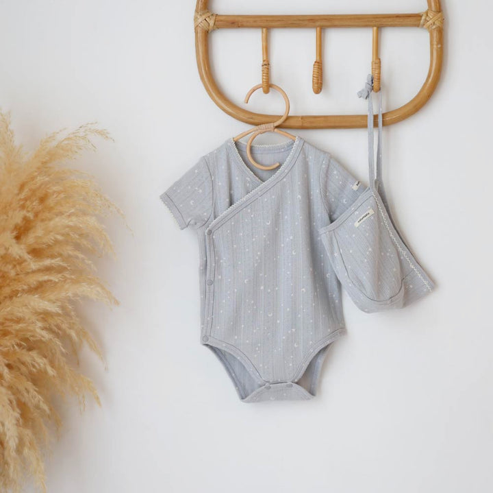 【春夏連身衣】前開式透氣 針織包屁衣