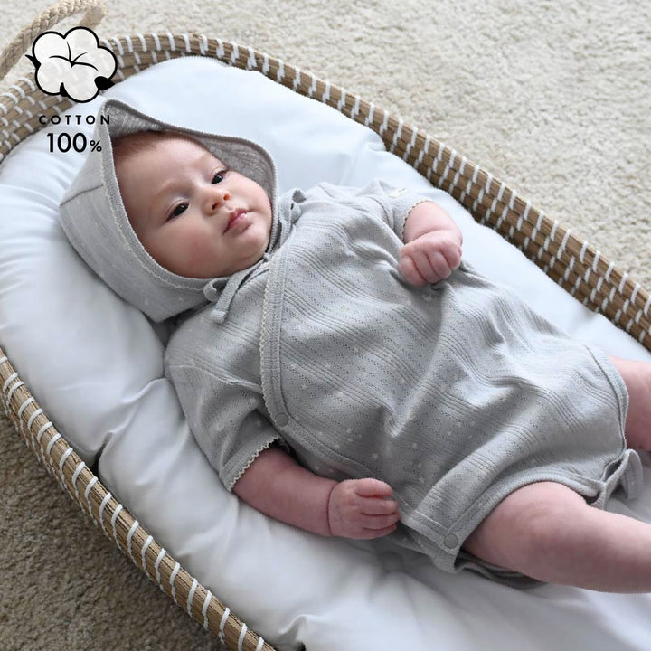 【春夏連身衣】前開式透氣 針織包屁衣