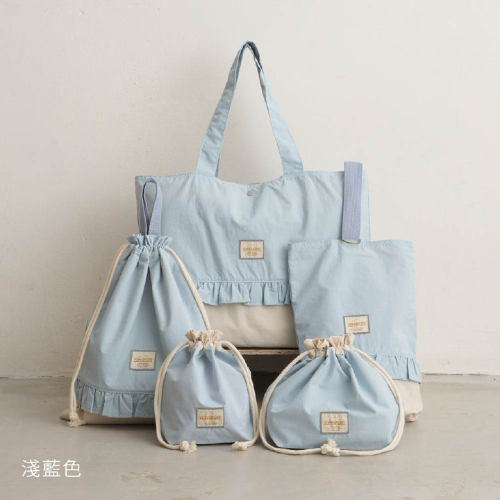 【防潑水】多功能上學提袋5件組