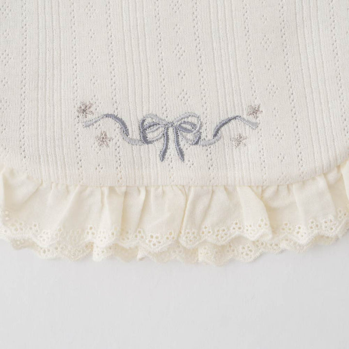 針抽棉質 圍兜背心