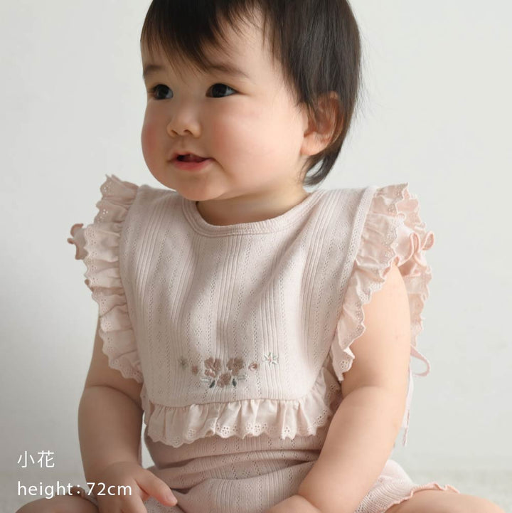 針抽棉質 圍兜背心