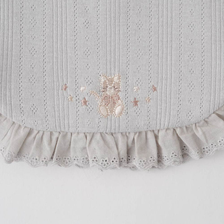 針抽棉質 圍兜背心