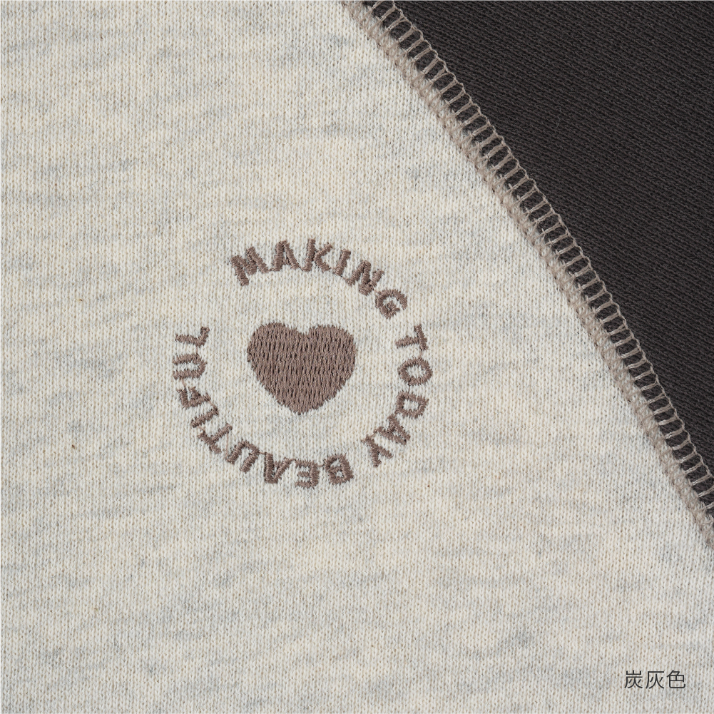 【秋冬上衣】棒球袖 刺繡衛衣