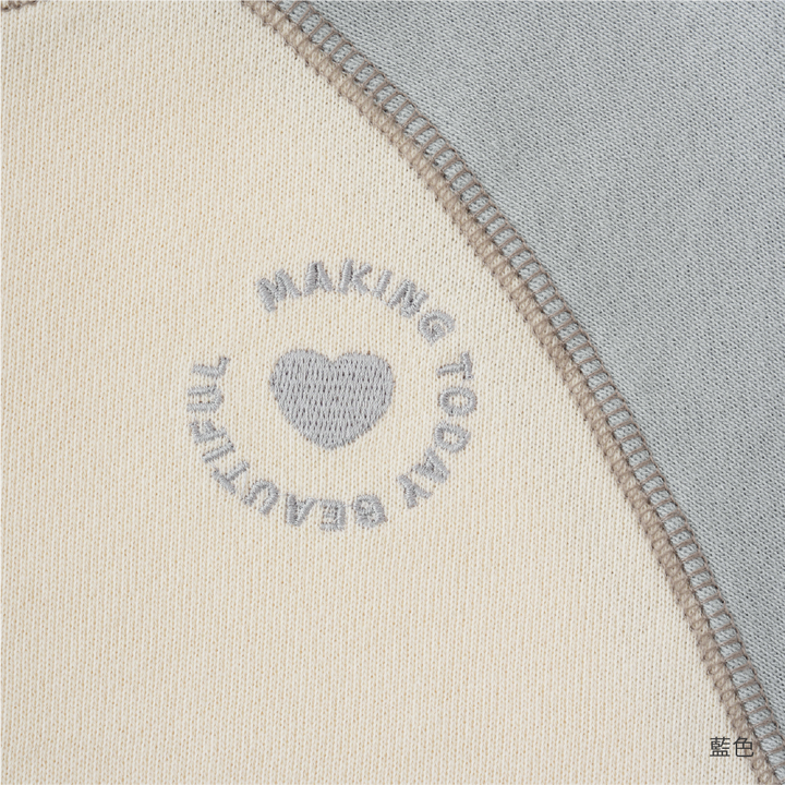 【秋冬上衣】棒球袖 刺繡衛衣