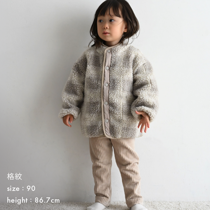 【秋冬外套】提花羊羔絨夾克