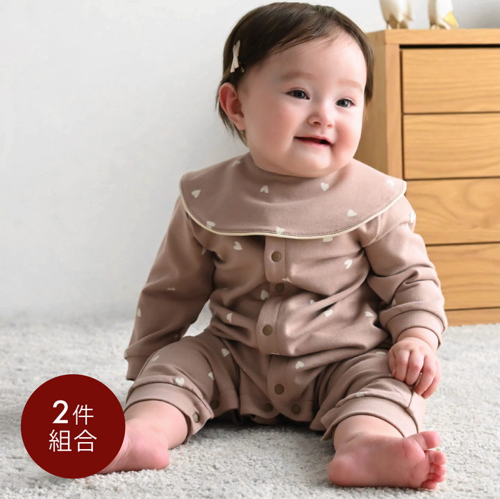 【秋冬連身衣】附圍兜 高彈性連身衣