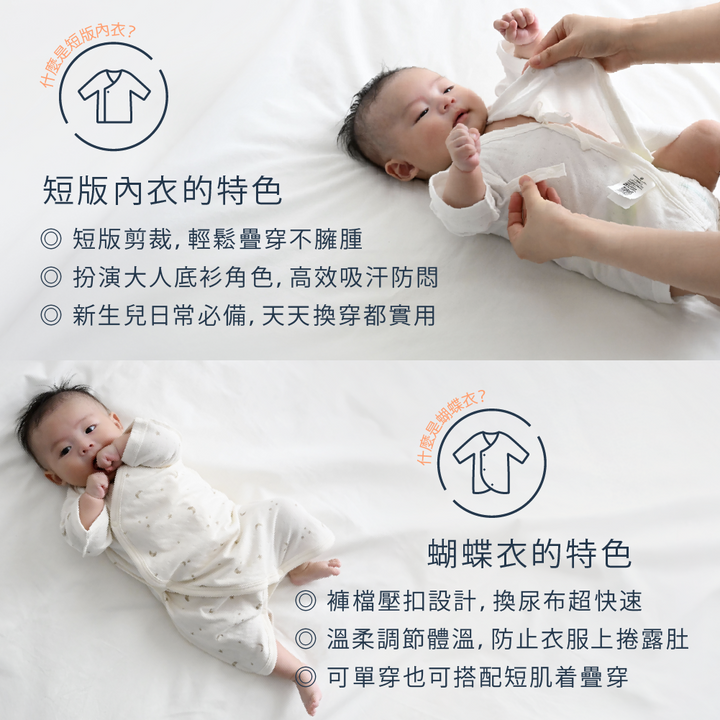 【秋冬連身衣】保暖長袖新生兒內衣 4件組
