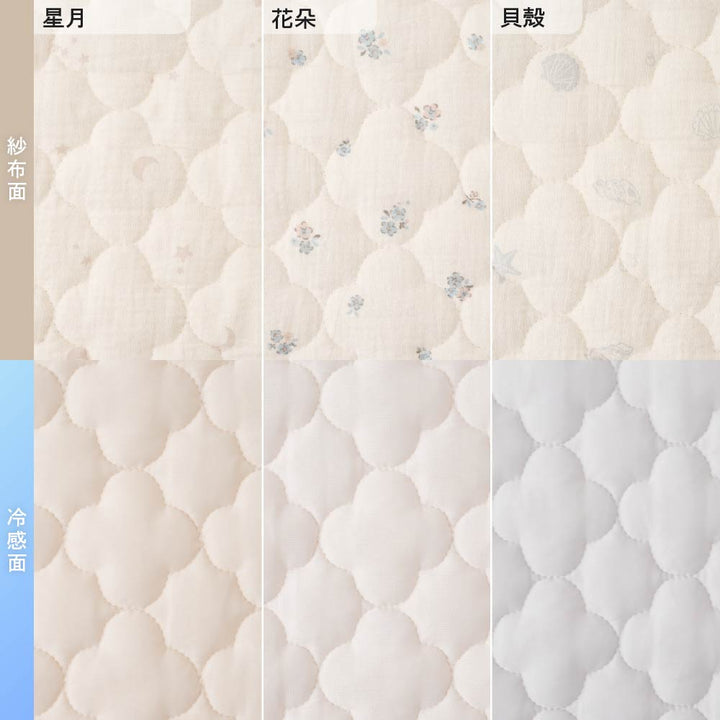 【涼感 × 有機紗布】雙面用嬰兒床保潔墊