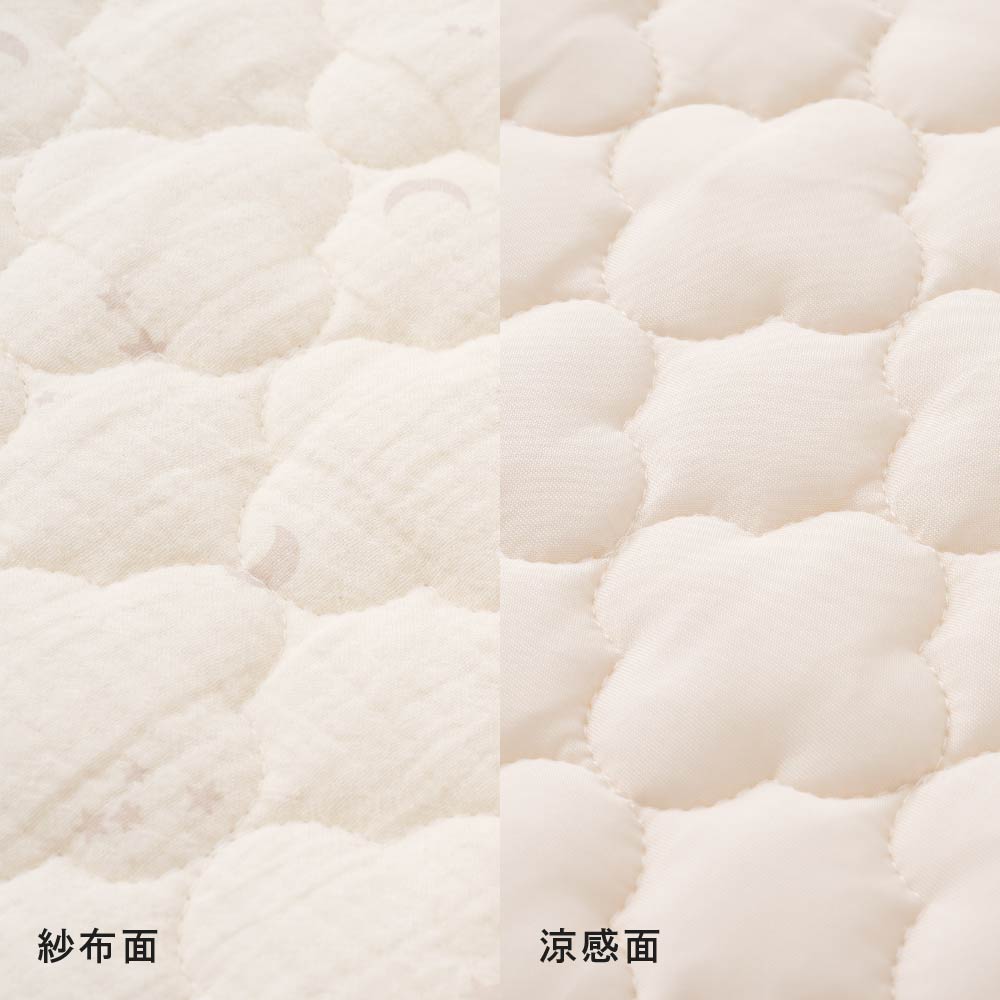 【涼感 × 有機紗布】雙面用嬰兒床保潔墊