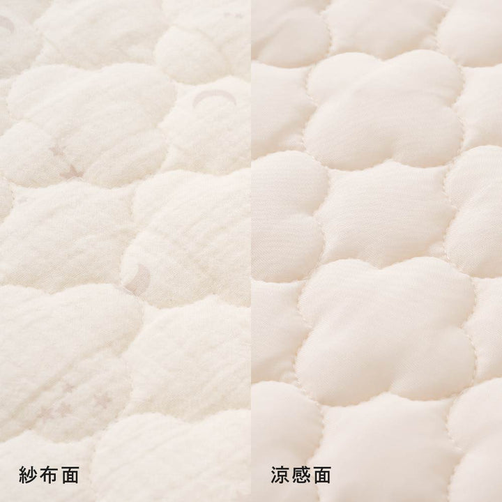 【涼感 × 有機紗布】雙面用嬰兒床保潔墊