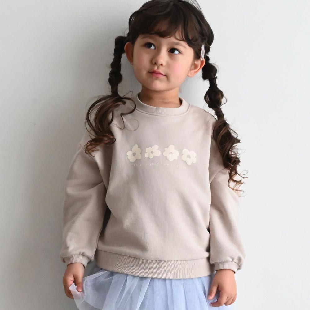 【秋冬上衣】 刺繡圖案 長袖T恤
