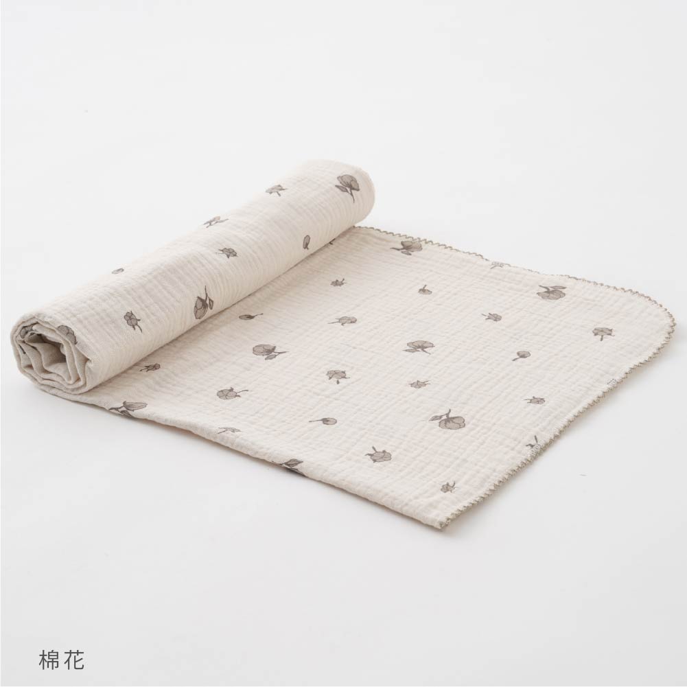 多用途雙層紗包巾被（100*100cm)