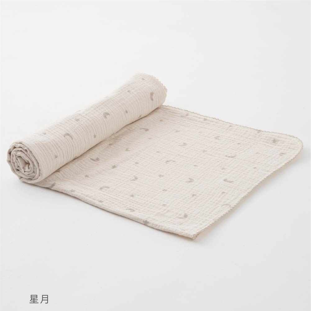 多用途雙層紗包巾被（100*100cm)