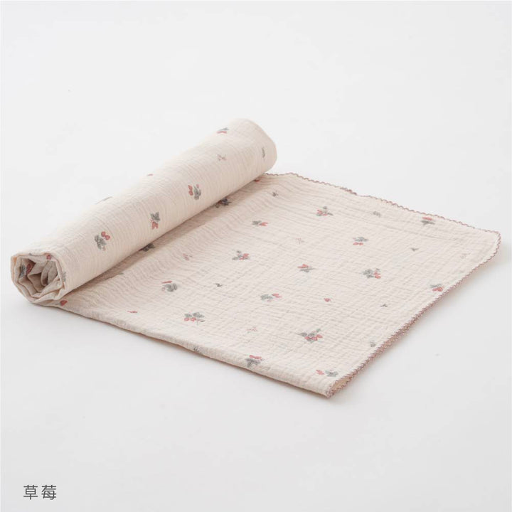 多用途雙層紗包巾被（100*100cm)