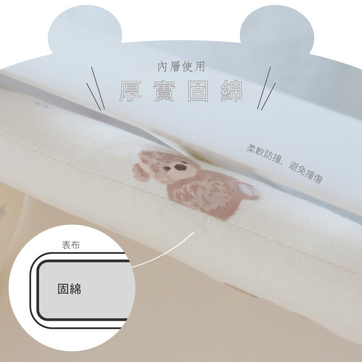 小熊嬰兒床圍【天竺棉】