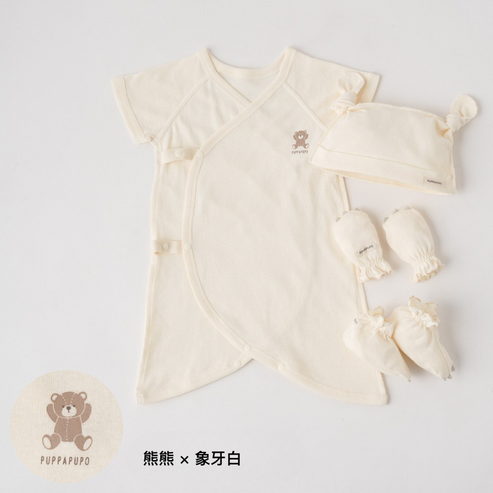 新生兒四件組合(羅紋布)